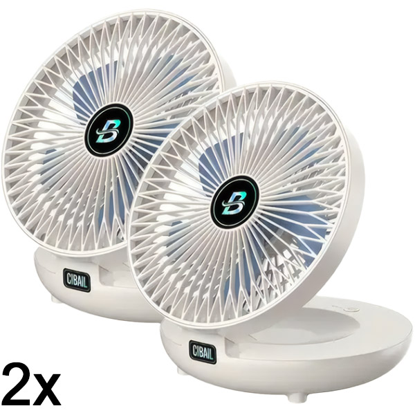 2x Draagbare miniventilator | AIRCOLIO
