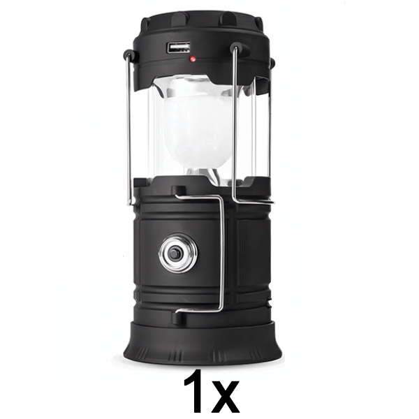 1x Oplaadbare zonne-energie camping lantaarn + zaklamp | CAMPGLO