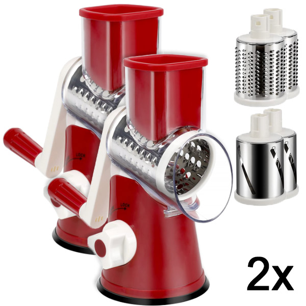 2x 3-in-1 Groentesnijder Snijder Versnipperaar | CUTERO