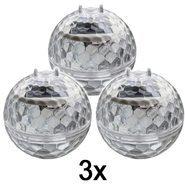 3x Solar Disco Bal DISCOGLO – Elegante en Leuke Verlichting voor Elke Ruimte! | DISCOGLO
