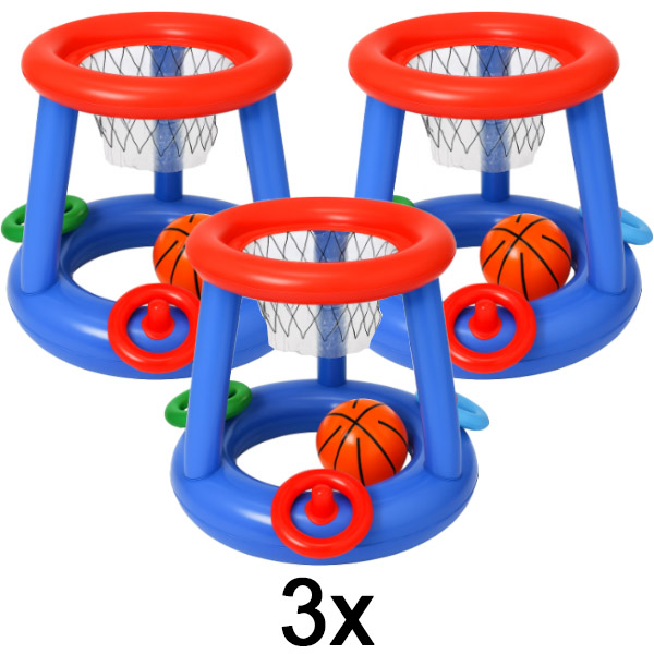 3x Opblaasbare basketbalring | DUNKSPLASH