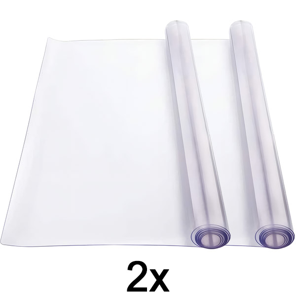 2x PVC tafelmat hoes (90x160cm) | DURACOVER