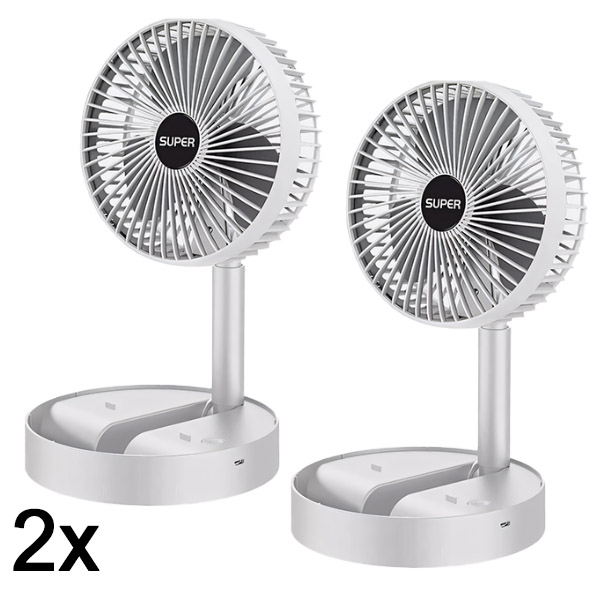 2x USB-bureauventilator | FOLDICOOL
