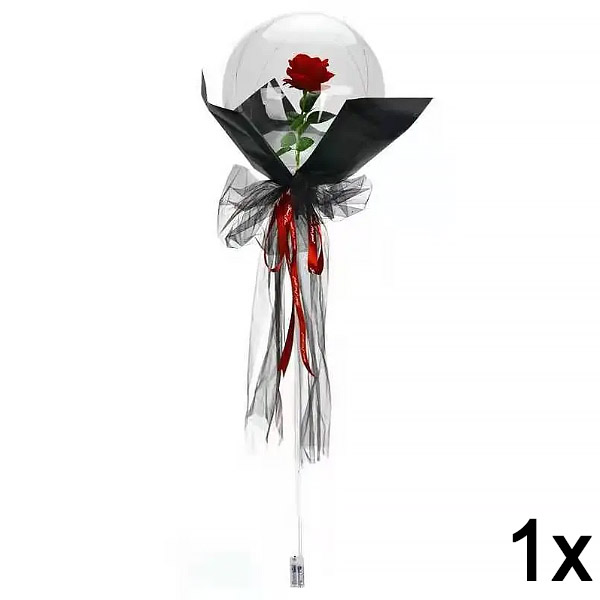 1x LED ballon met roos voor onvergetelijke momenten | LOVEBALLOON