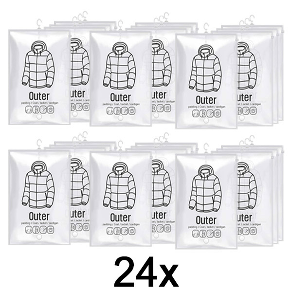 6x Hangende vacuüm opbergzakken – (4 stuks) | VACUHANG