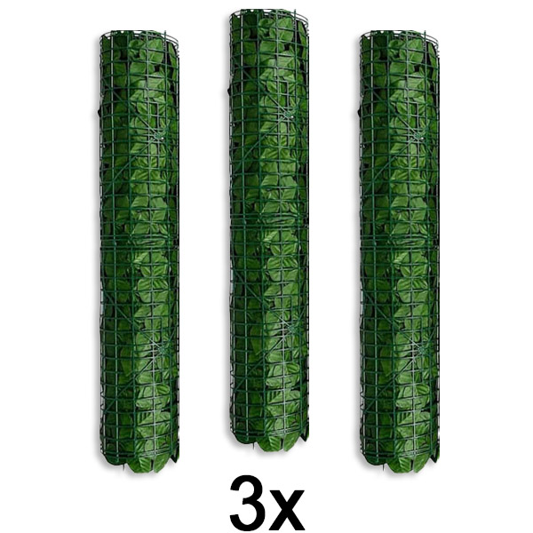 3x Privacy scherm met kunstbladeren | LEAFPANEL
