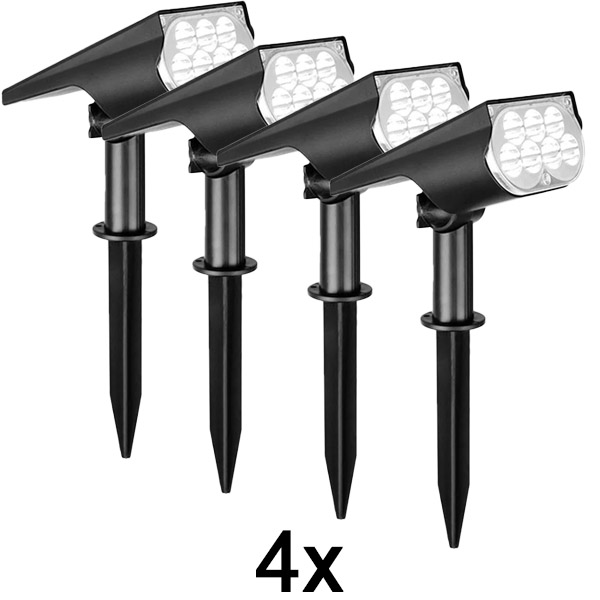 4x Buiten zonne-spotlicht | SPOTIKE